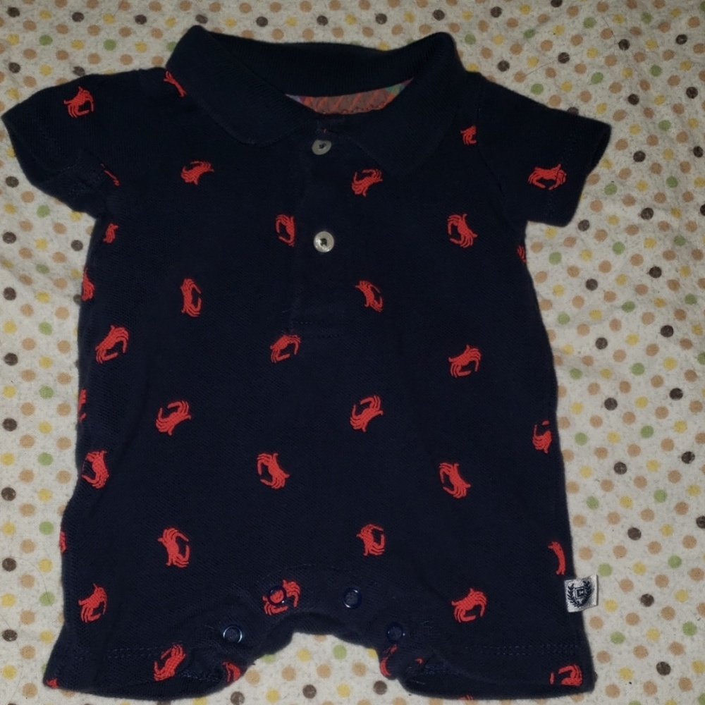 Chaps newborn onesie
